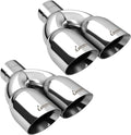 Upower Dual Exhaust Tip Tailpipe 2.5 Inch Inlet 3.5 Inch Outlet
