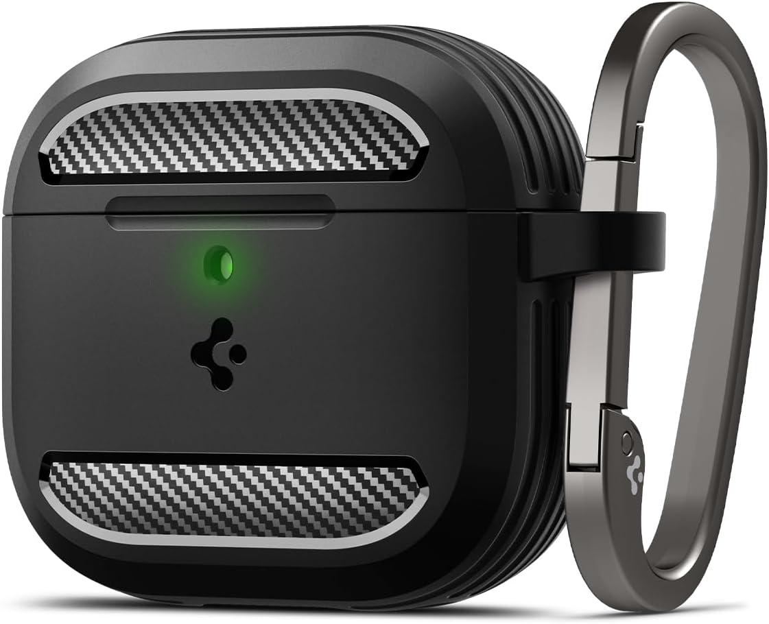 Spigen Rugged Armor AirPods 4 Case - Matte Black