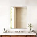 Frameless Mirror 18in x 24in Bathroom Mirror - Modern Polished Edge