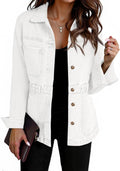 Tankaneo Denim Jacket for Women Distressed Oversized Shacket - 2025