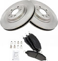TRQ Front Brake Pad & Rotor Kit Compatible with 2013-2014 Ford Mustang