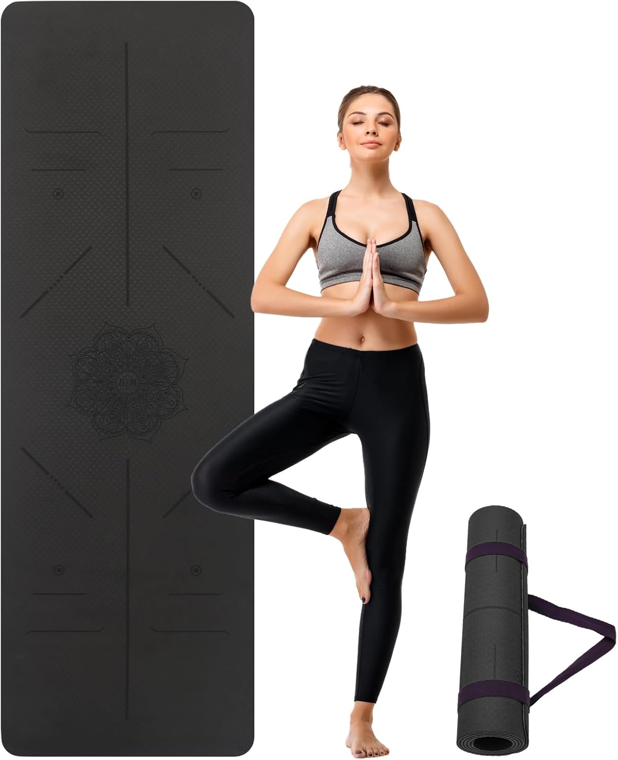 Non-Slip TPE Yoga Mat for Ultimate Grip!