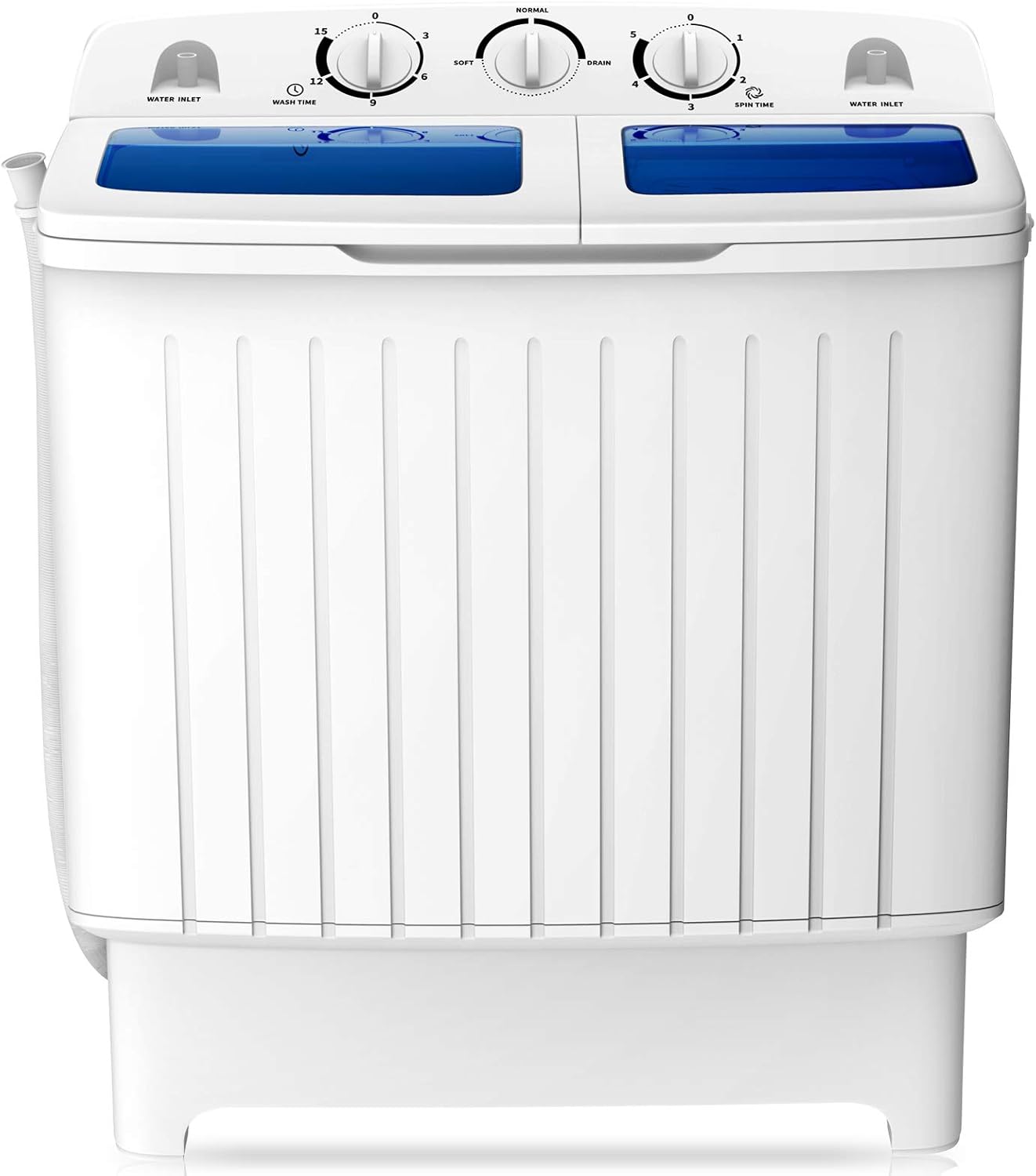 COSTWAY Portable Twin Tub Washer, 20 lbs Capacity, Durable Design