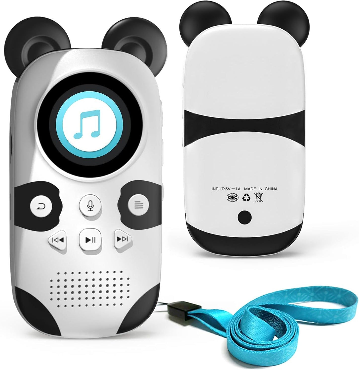 64GB Bluetooth MP3 Player for Kids with Cute Panda Design