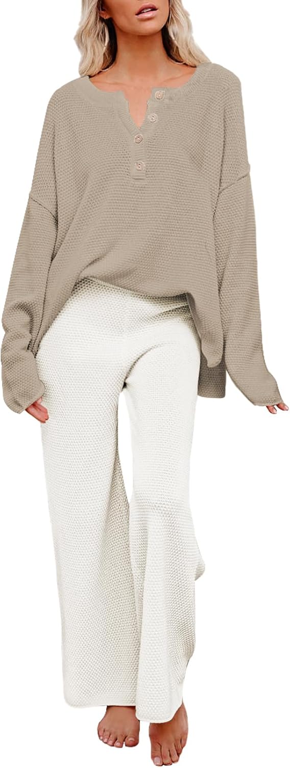 Pink Queen Women's 2 Piece Fall Outfit Lounge Set for Comfort