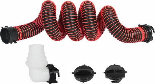 10FT RV Sewer Hose Kit with Heavy Duty TPE Material for Durability