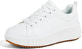 Platform Rhinestone Women's Chunky Sneakers - Braided Retro Style