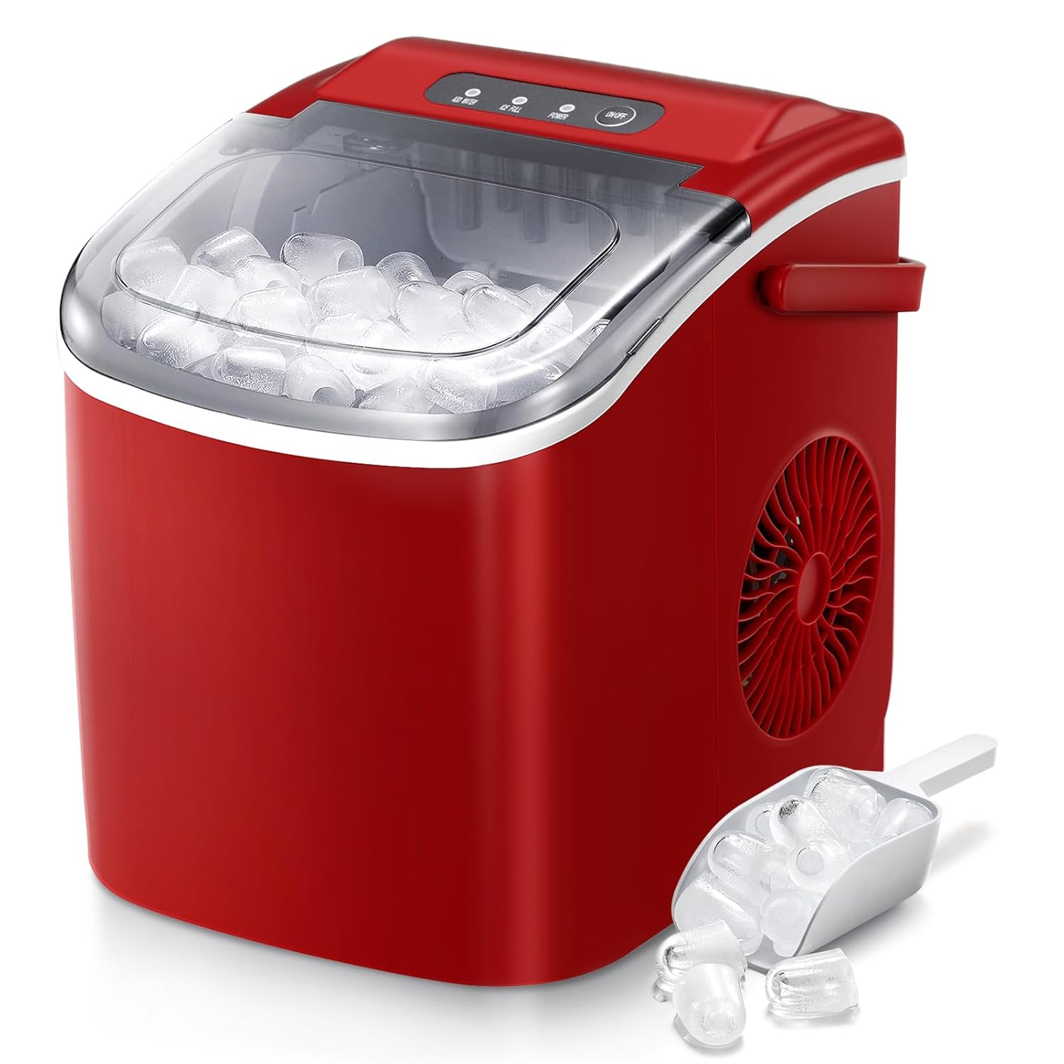 Portable Self-Cleaning Ice Maker - 26.5lbs/24Hrs