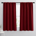 RYB HOME Blackout Curtains 63 in Long - Energy Saving Window Panels
