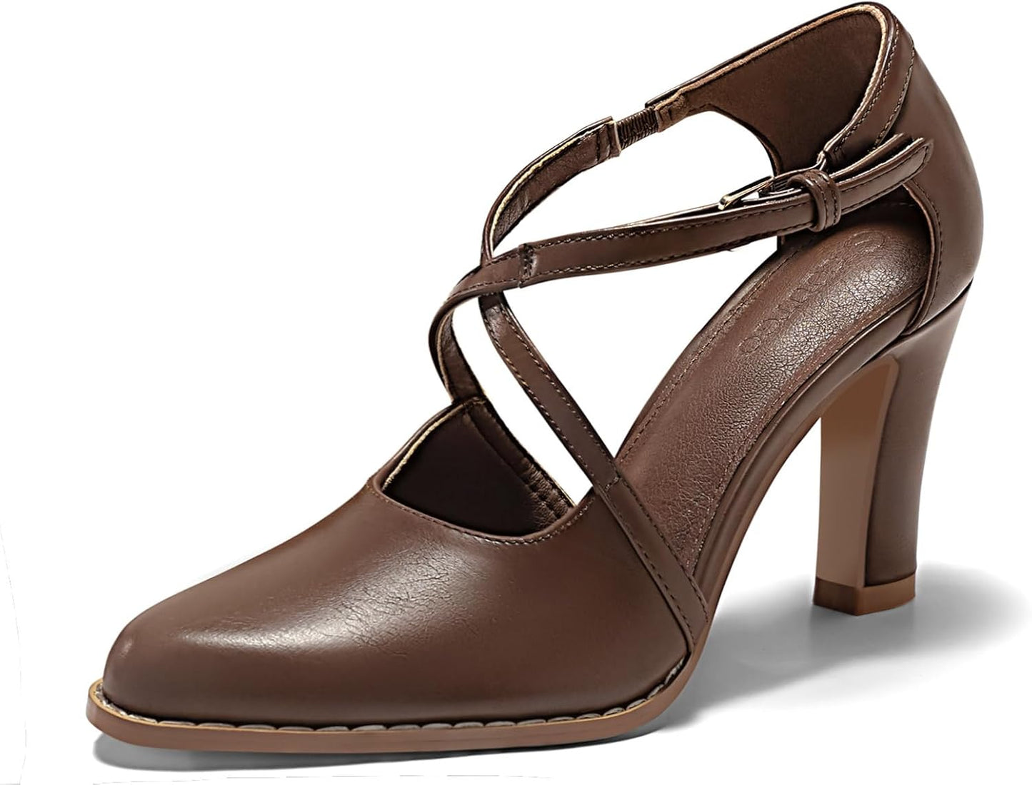 Coutgo Womens Chunky High Heels Dress Shoes for Every Occasion