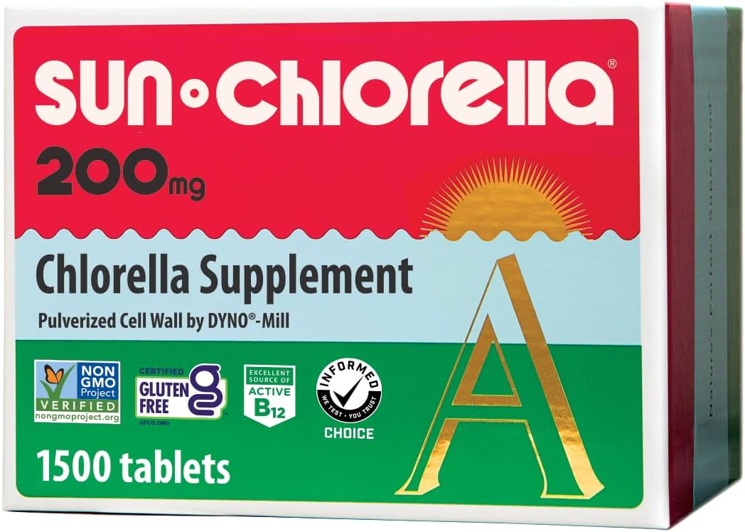 Sun Chlorella Green Algae Superfood Supplement for Daily Nutrition