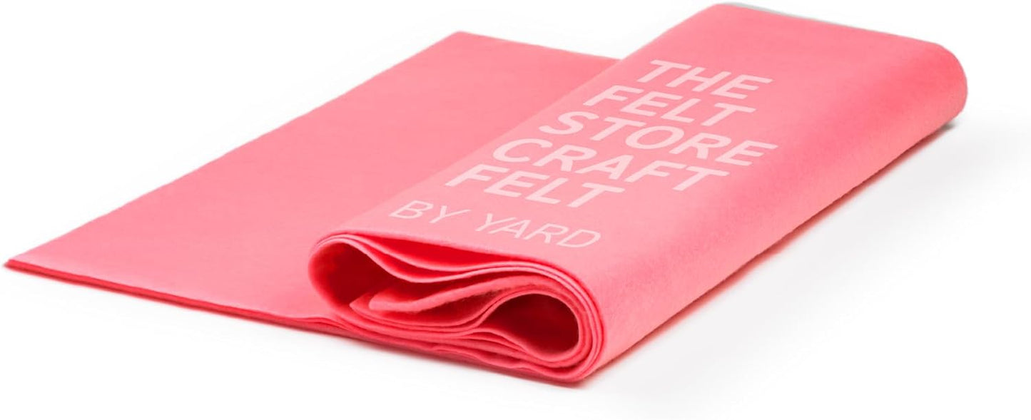 Craft Felt by The Yard in Shocking Pink for DIY Projects