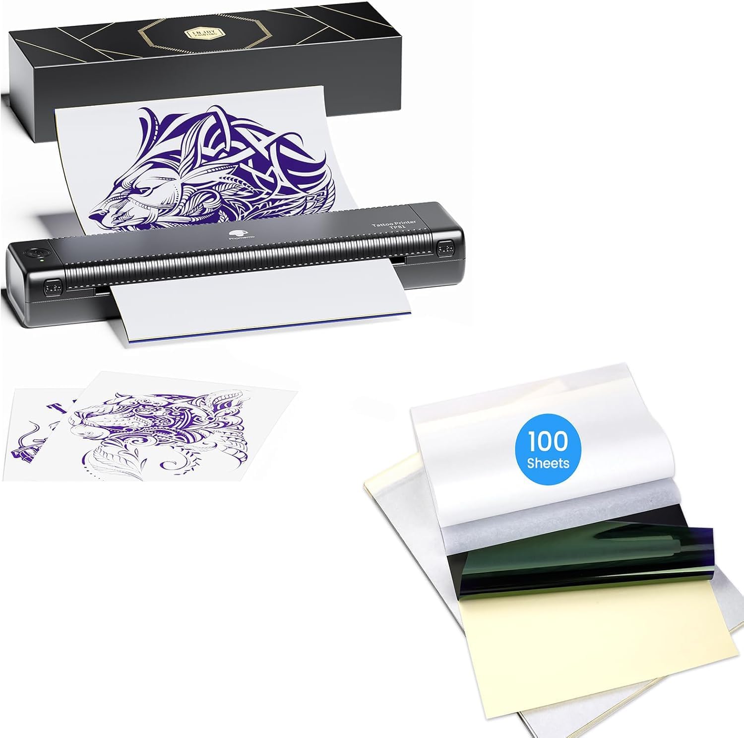Phomemo TP81 Wireless Tattoo Printer: Upgraded for Easy Stencil Creation