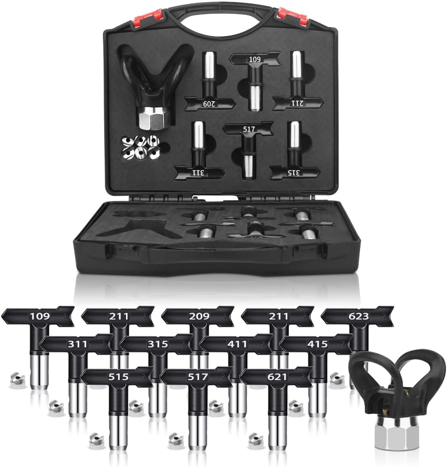 14 Pcs Reversible Spray Nozzle Tips for Airless Spray Guns