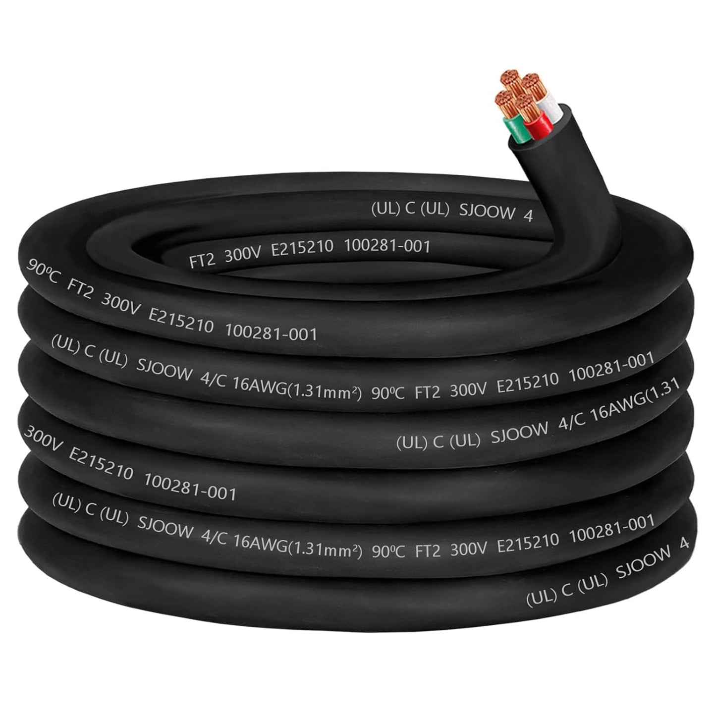 16 AWG SJOOW Cable for Portable Power and HVAC Applications