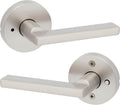 Kwikset Halifax Interior Privacy Door Handle - Satin Nickel