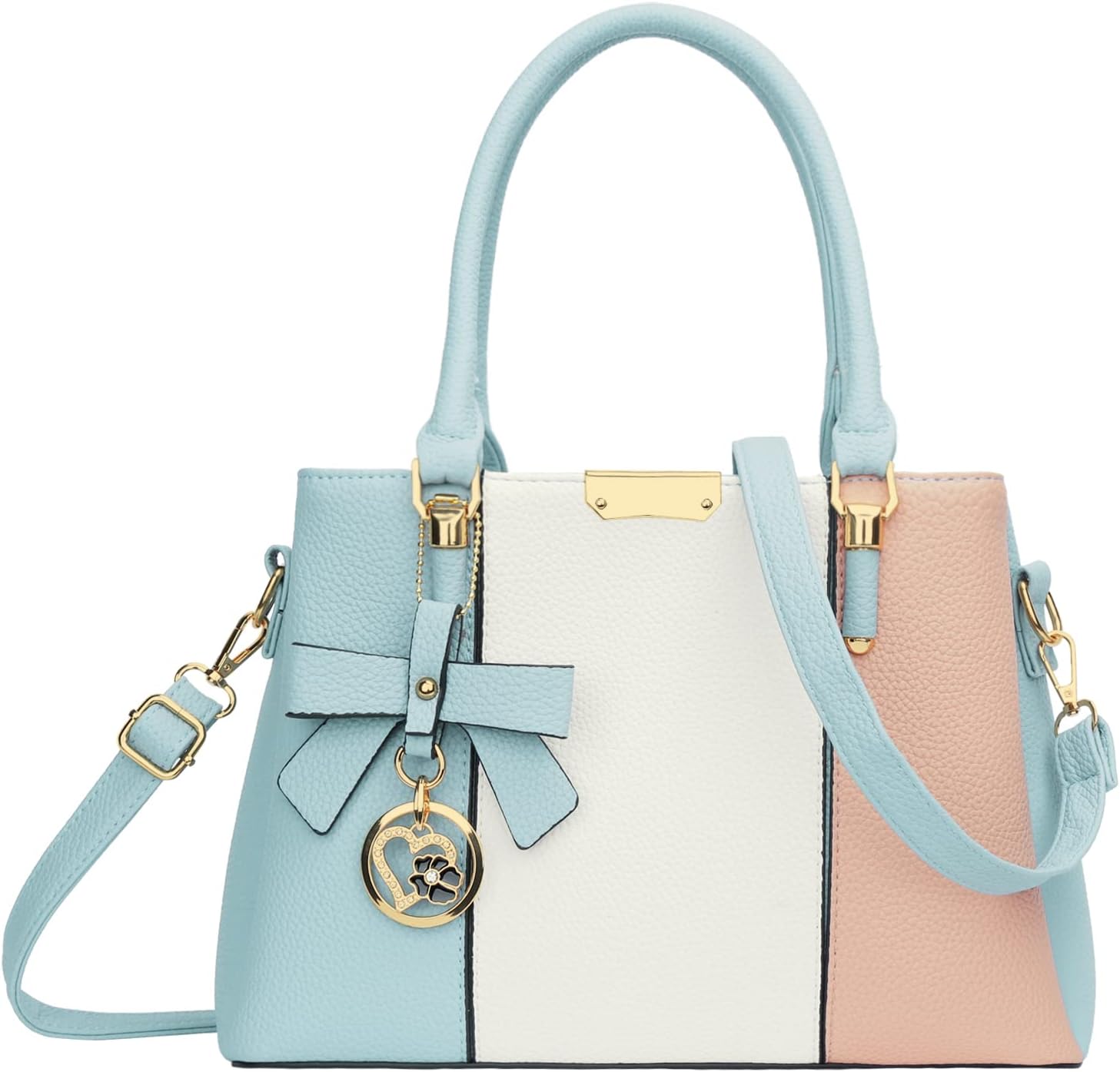KKXIU 3 Zippered Compartments Handbags for Women - Stylish & Practical