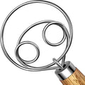 TEEVEA Danish Dough Whisk Stainless Steel - Sourdough Bread Mixer