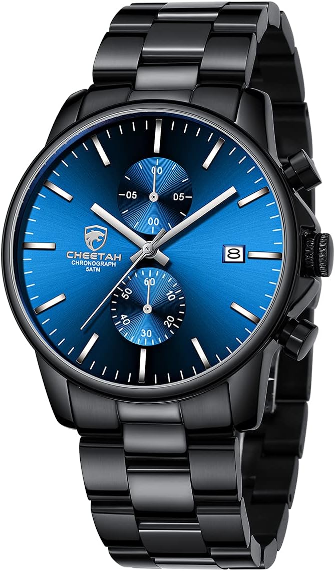 GOLDEN HOUR Fashion Business Mens Watches with Chronograph Features