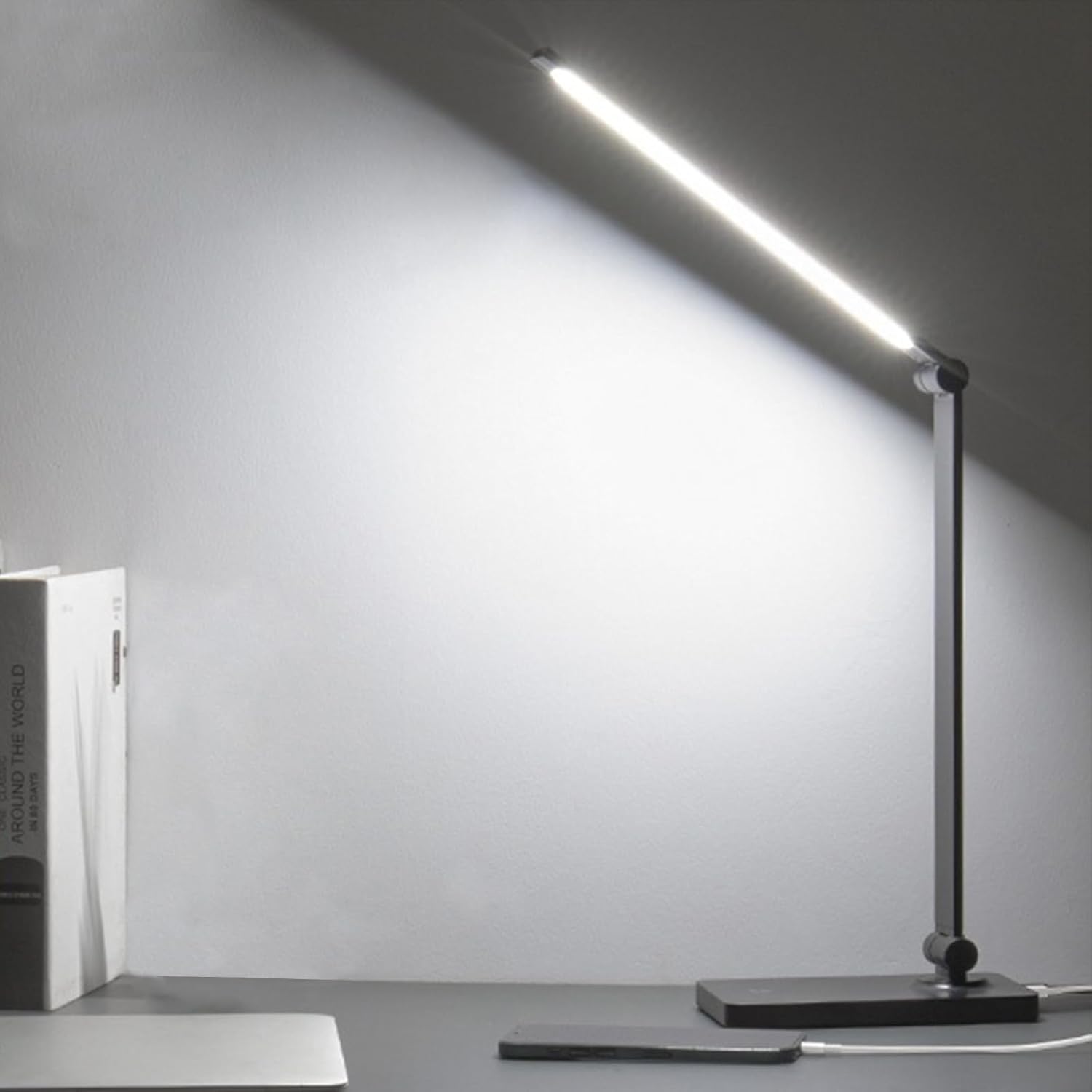 Dimmable LED Desk Lamp with Eye-Caring Touch Control