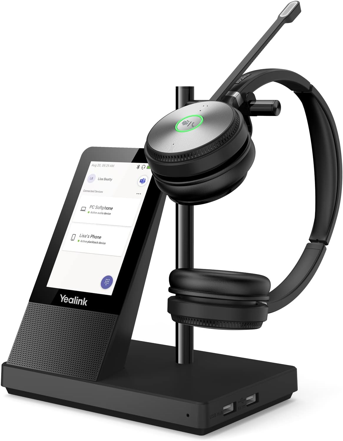 Yealink WH66: Teams Certified Wireless Headset - 160m Range, 14H Talk Time
