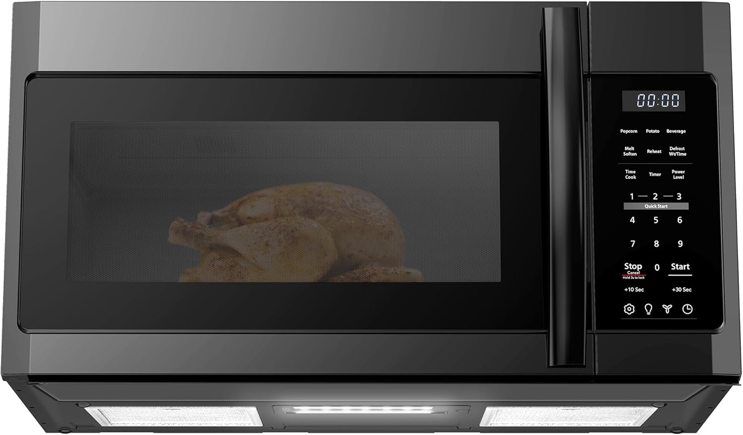 BLACK+DECKER 1000W Over Range Microwave: One-Touch Cooking