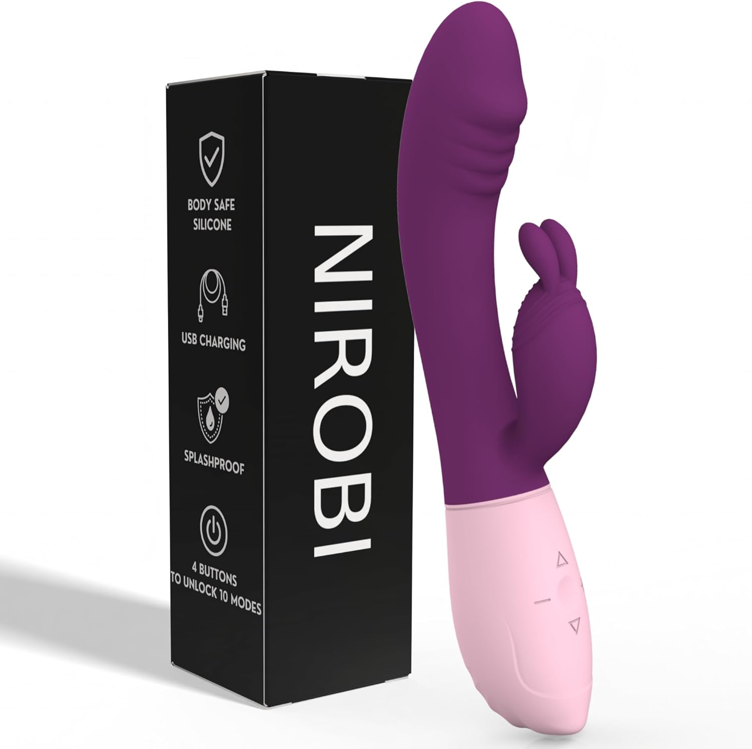 Nirobi Pro Rabbit Vibrator Massager for Women with Dual Motors