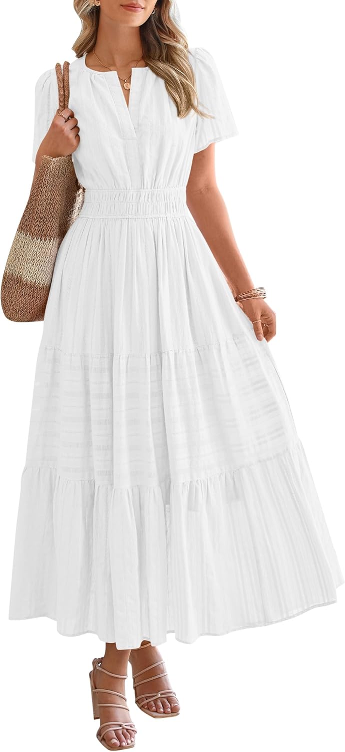BTFBM Womens Summer Casual Maxi Dress with Pockets and Style