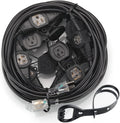 50FT 12 Gauge Extension Cord with 11 Outlets - Heavy Duty Outdoor