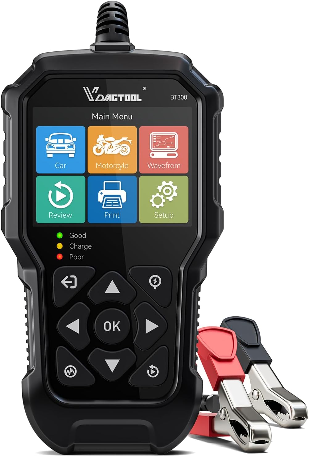 VDIAGTOOL BT300 Car Battery Tester for Accurate Diagnostics