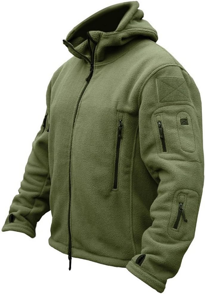 ReFire Gear Men's Warm Military Tactical Fleece Hoodie Jacket