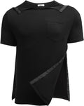 Deyeek Men's Post Shoulder Surgery Tear Away Shirt - Easy Dress