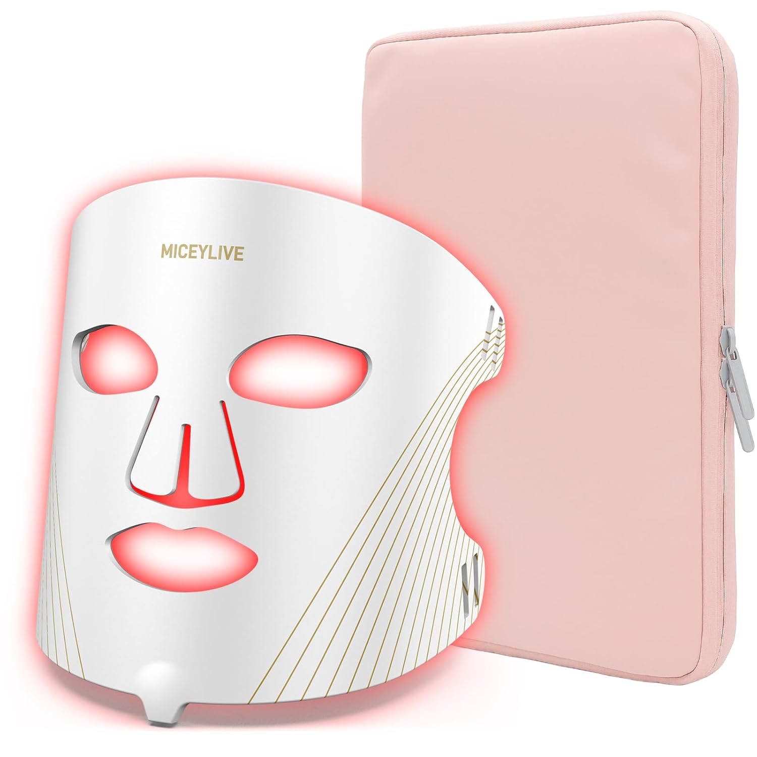 Red Light Therapy Mask for Face with 3 Modes and Storage Bag