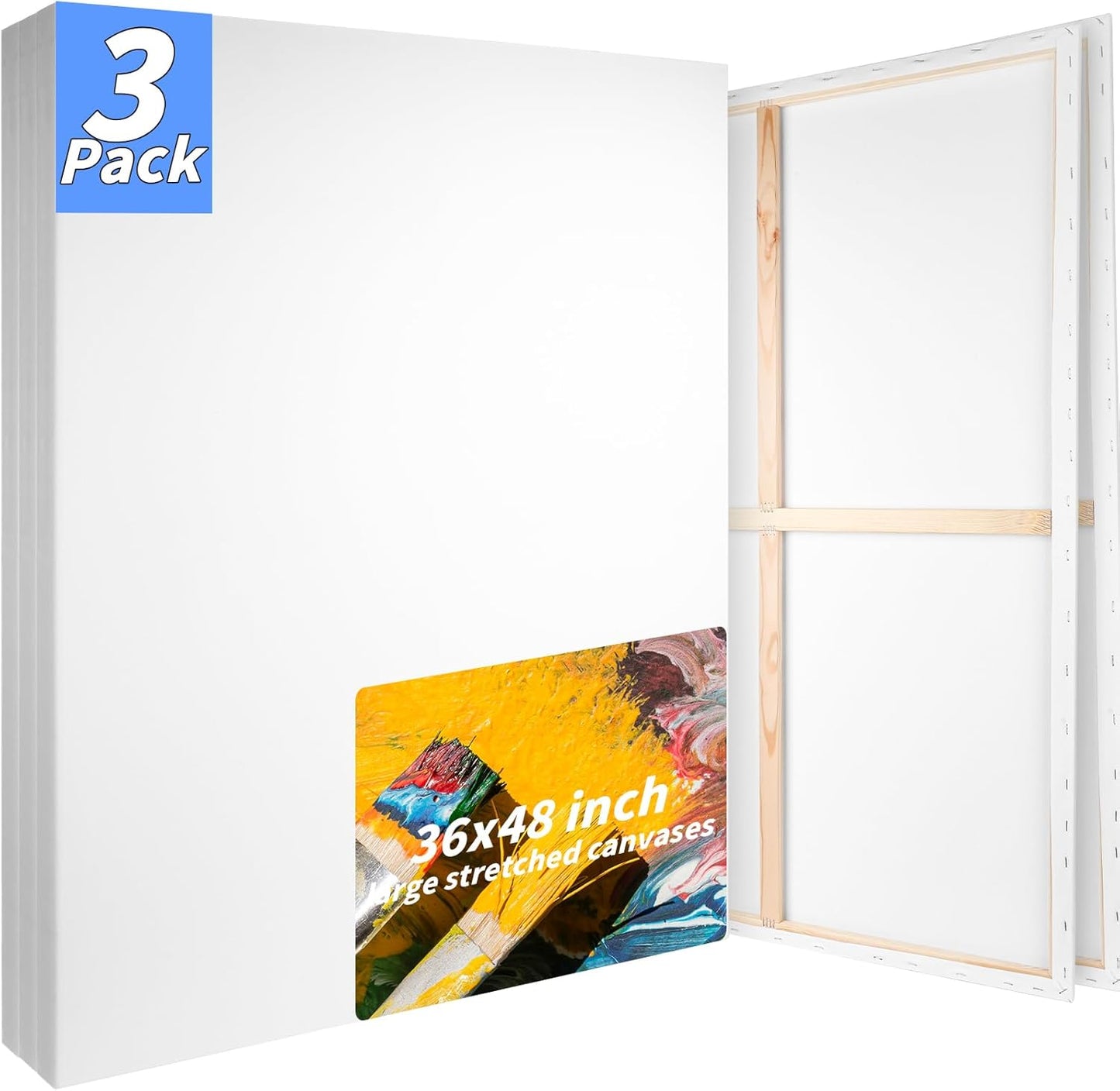 3 PACK Stretched Canvases for Painting by Oleitodh