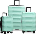 U.S. Traveler Boren 3-Piece Hardside Spinner Luggage Set - Rugged Mint