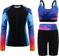 Arolina Womens Rash Guard Long Sleeve Swim Shirt Set - UPF 50 smooth
