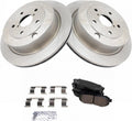 TRQ Rear Brake Pad & Rotor Kit for Tribeca - OE Fit and Quiet