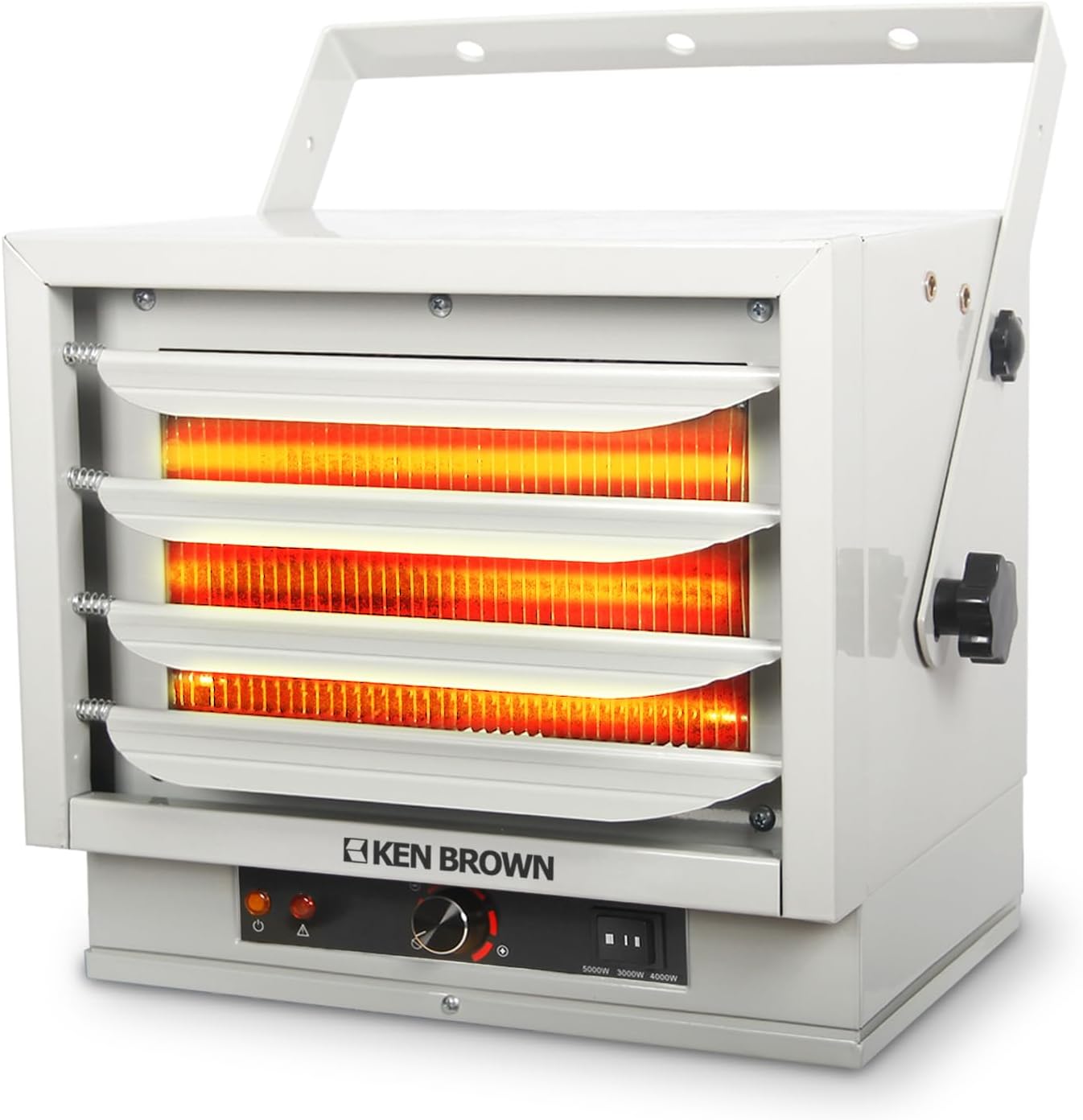Ken Brown Electric Garage Heater - 3 Heat Levels & Thermostat