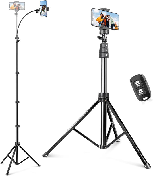 Sensyne 88in Phone Tripod with Flexible Gooseneck for All Devices
