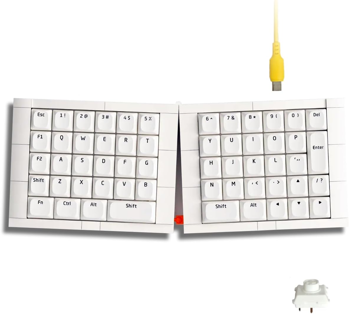 KBDcraft 07Israfel 50% Ergo-Split Mechanical Keyboard Review