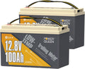 Power Queen 12.8V 100Ah Trolling Motor LiFePO4 Battery - Long Life