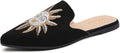 Tilocow Mules for Women Pointed Toe Backless Slip On Flats
