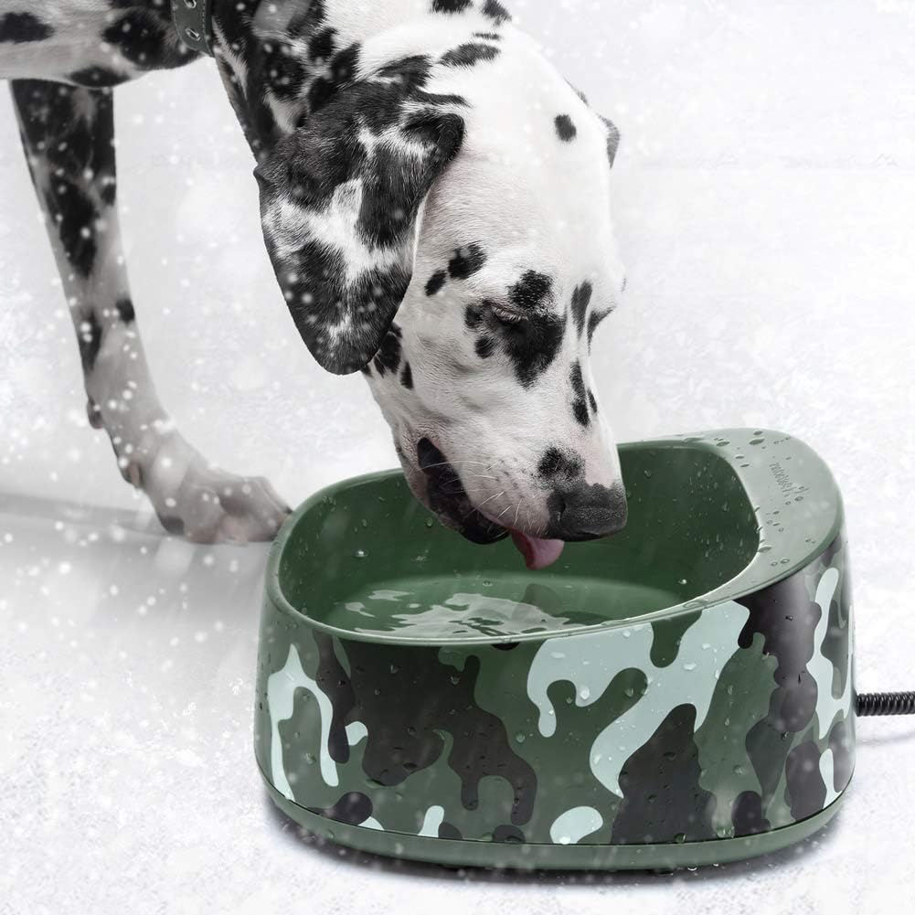Heated Pet Bowl for Dogs and Cats with Chew Resistant Cord