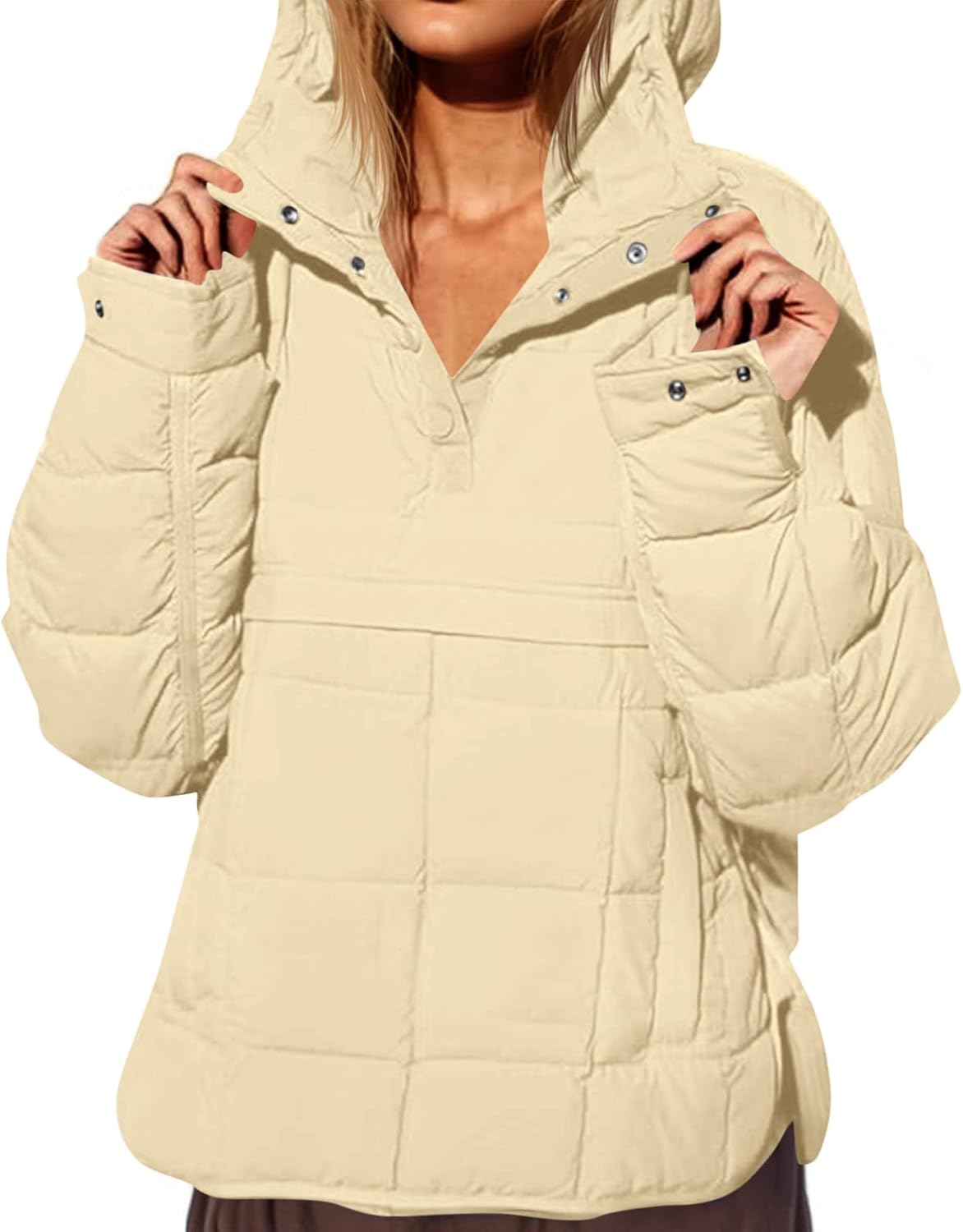 Fazortev Womens Oversized Puffer Jacket for Stylish Comfort