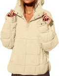 Fazortev Womens Oversized Puffer Jacket Quilted Dolman (Style HM31)