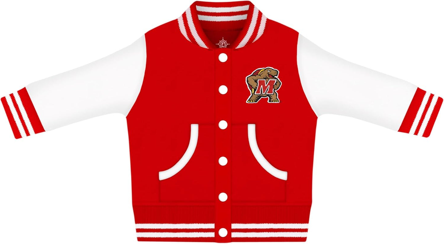Creative Knitwear College Baby Varsity Jacket for Little Fans