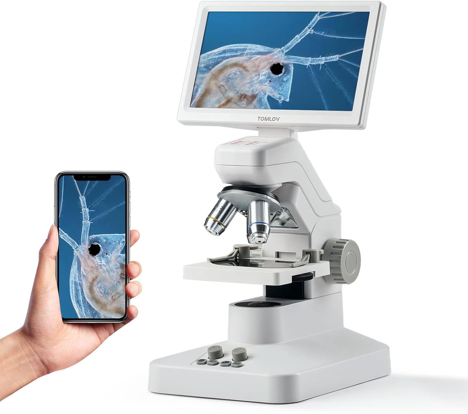 TOMLOV DM301 Pro Biological Microscope for STEM Learning Fun