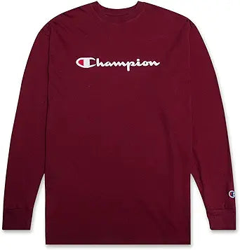 Champion Men's Classic Jersey Long Sleeve Script T-Shirt Review
