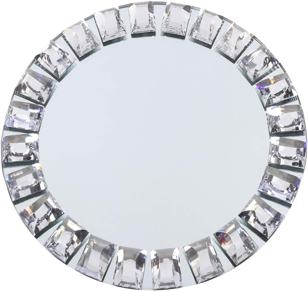 Set of 4 Silver Mirror Charger Plates - Elegant Table Settings