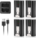 Ring V4 Battery 4-Pack and Dual USB Charging Station - Extended Run